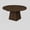 Brown, variant on 47"-63" Extendable Round Dining Table for 4-6 – Oval Kitchen Table with Hidden Leaves & Storage Shelf – Space-Saving Modern Design with Sturdy Metal Legs