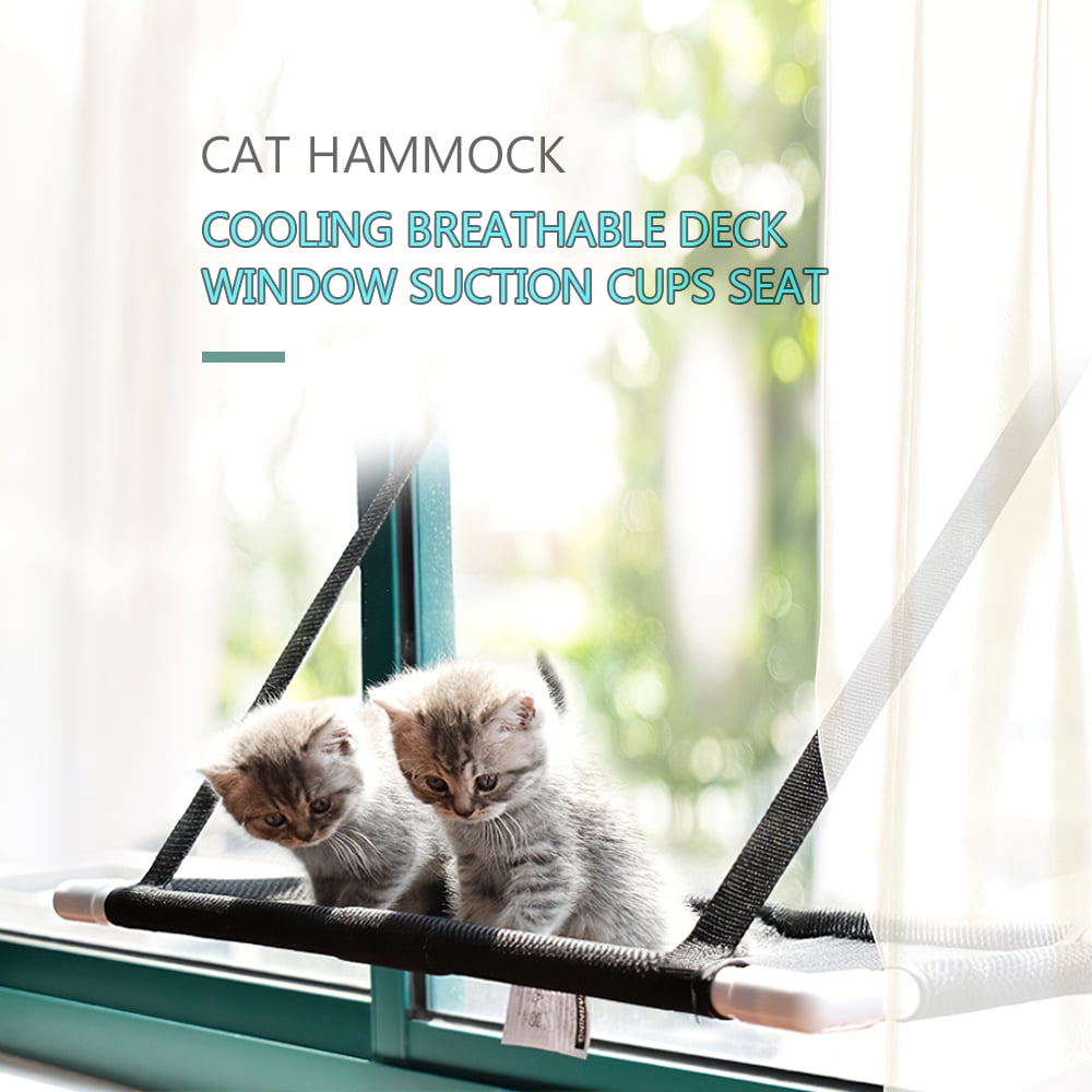 Pet Cat Kitten Bed Perch Hanging Hammock Suction Cup Window Seat Fun Sunbath FT 
