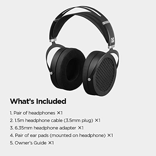 HIFIMAN SUNDARA Over ear Full size Planar Magnetic Headphones with High Fidelity Design Easy to Drive by iPhone Android comfortable Headband Open Back Design Easy cable Swapping Black Walmart