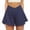Navy, variant on BLVB Crossover Athletic Shorts for Women 2 in 1 Flowy Running Shorts with Pockets High Waist Workout Tennis Skorts