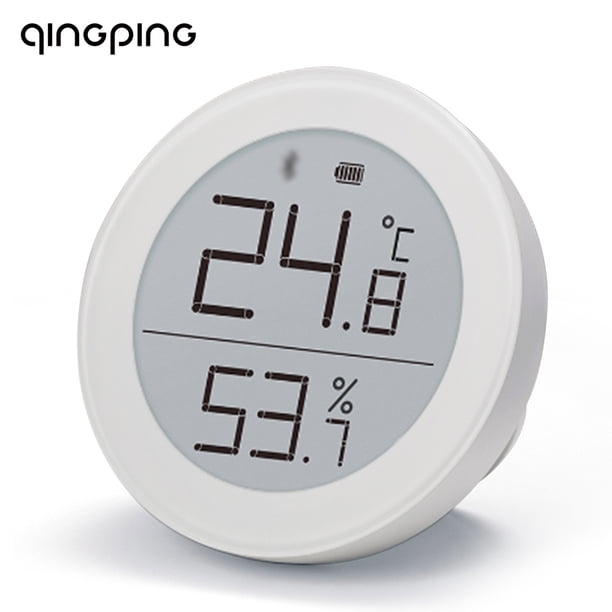 QingPing Sensor Inteligente de Temperatura y Humedad para Casa, Monitor con Pantalla E ink, Compatible con BT, Control Remoto desde la APP Apple / Mi Home, Automatización de Aire Acondicionado y Humid