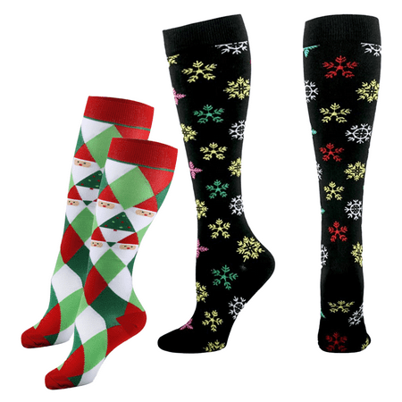 

Women s Novelty Socks - Knee High Christmas Socks - Funny Holiday Socks