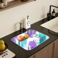 thumbnail image 5 of Yayeee Dish Drying Mat for Kitchen Counter 18" x 24" Microfiber Super Absorbent Coffee Decorative Pad, Green Drawing, 5 of 9
