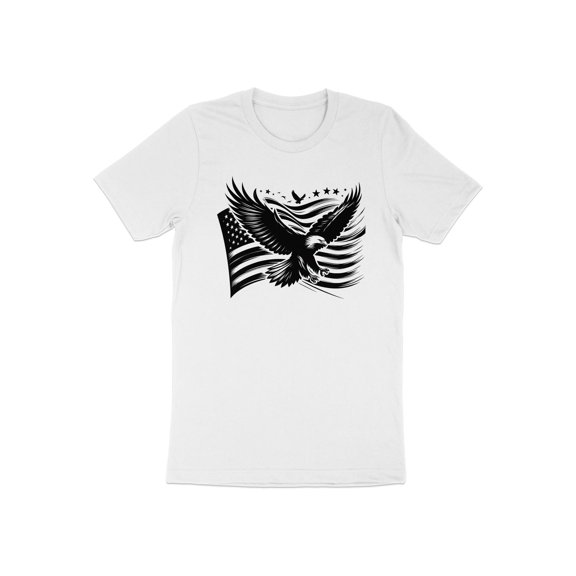 Flying Bald American Eagle Bird 4th of July Patriotic Gift T-Shirt Bald Eagle Bird Wildlife Birthday Holiday Presents Men Women Kids Tshirt