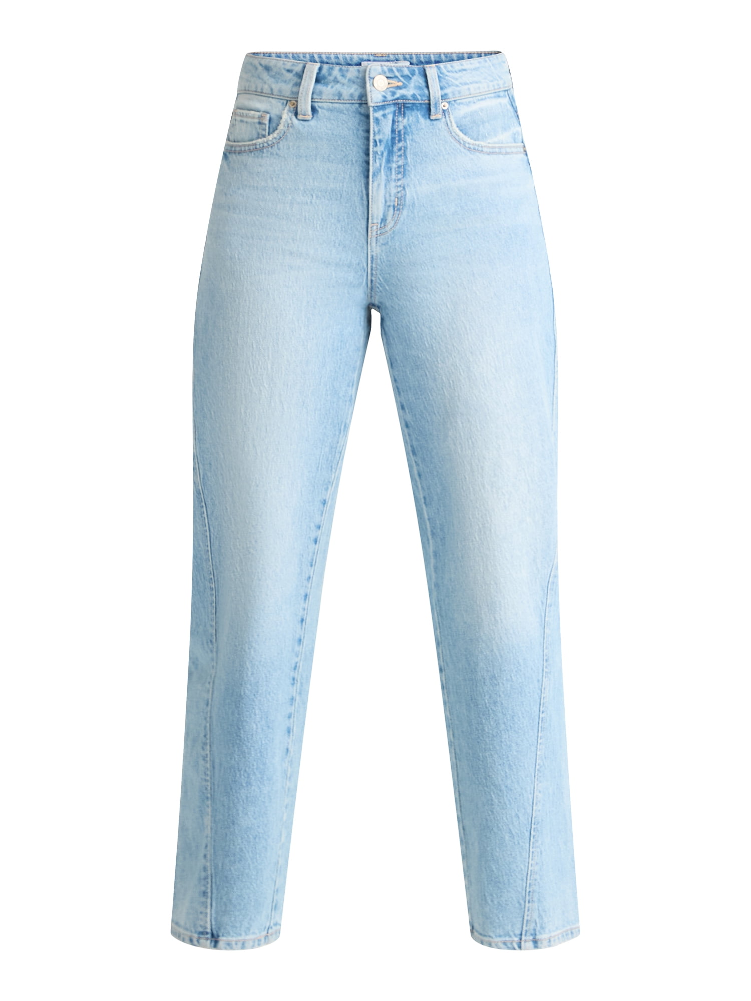 Time and Tru Women's High Rise Barrel Jeans, 26.5" Inseam, Sizes 0-20
