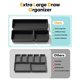 thumbnail image 3 of Juego de organizadores para cajón MLIKLU, 10 piezas, plástico negro, 3 of 7