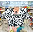 thumbnail image 2 of Shopping Cart Cover for Baby 2-in-1 High Chair Cover with Safety Harness Multifunctional Cow Pattern Cart Covers for Babies Soft Padded Grocery Cart Cover for Baby Boy Girl, 2 of 6
