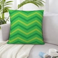 thumbnail image 5 of LNWH Decorative Pillow Covers, Green Wavy Lines Square Sofa Decorative Knit Pillow Case, 12"x12", 5 of 8
