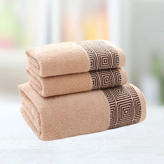 FUTUREORYY 3-Piece Cotton Bath Towels Set, Lightweight, Absorbent, Multi-Color Blankets for Bathing and Everyday Use