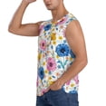 thumbnail image 3 of Daiia Rose Flowers Printed Men's Tank Tops,Casual Soft Sleeveless Gym Muscle Shirts Bodybuilding Tee-Small, 3 of 8