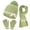 Green, variant on ZQUUVOU Winter Knit Beanie Hat Neck Warmer Scarf And Gloves Set 3 Pcs Fleece Lined Skull Cap For Men Women Green
