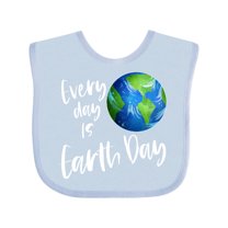 Inktastic Every Day is Earth Day Boys or Girls Baby Bib