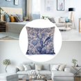 thumbnail image 5 of Pillows & Pillow Covers Blue Birds And White Flowers Chinoiserie Vintage Pillowcases 20"x20" Blue And White Spring Decorative Throw Pillow Covers Decorative Outdoor Linen Fabric Pillow Case, 5 of 7