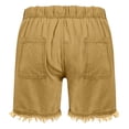 thumbnail image 4 of Afuyipoi ​Girls Soft Cotton Denim Shorts（4-14 Years）, Toddler Cute Summer Jeans Shorts with Elastic Waist and Pockets Yellow Size 5, 4 of 9