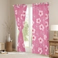 thumbnail image 3 of Manfei Cute Flower Daisy Black Out Curtains,Kawaii Cherry Blossom Curtains Pack of 2 (42x63 Each),Country Floral Bedroom Curtains For Girls,Breathable Home Decor, 3 of 6