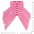 thumbnail image 2 of 6PK PINK VELVET CHRISTMAS BOW, 2 of 3