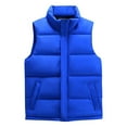 thumbnail image 2 of uublik Mens Puffer Vest Warm Quilted Sleeveless Outerwear for Work Casual Travel Blue, 2 of 4