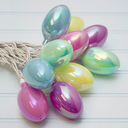 Novelty String Lights Easter Egg Outdoor 9 Ft White Novelty String Lights Easter Egg Outdoor 9 Ft White Wire Plug In Pearl