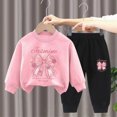 thumbnail image 2 of Toddler Girl Winter Clothes 2T 3T 4T 5T 6T 7T 8T Girl Clothes Toddler Girl Clothes Fall Outfits Long Sleeve Sweatshirt Tops + Pants Set A Size 7-8 Years, 2 of 4
