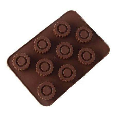 

Ymkly Kitchen Utensils Set Flower 9 Holes Silicone Mold For Chocolate Cake Jelly Pudding Soap Round Shape Silicone Molds Clearance Items(A)