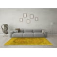 thumbnail image 3 of Ahgly Company Machine Washable Indoor Rectangle Persian Yellow Traditional Area Rugs, 4' x 6', 3 of 4