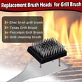 thumbnail image 3 of 4 Pack Replacement Grill Brush Heads, Cordless, Replaceable Heads Compatible With Most Grill Brushes, Best Bbq Cleaner (4 Pcs), 3 of 5