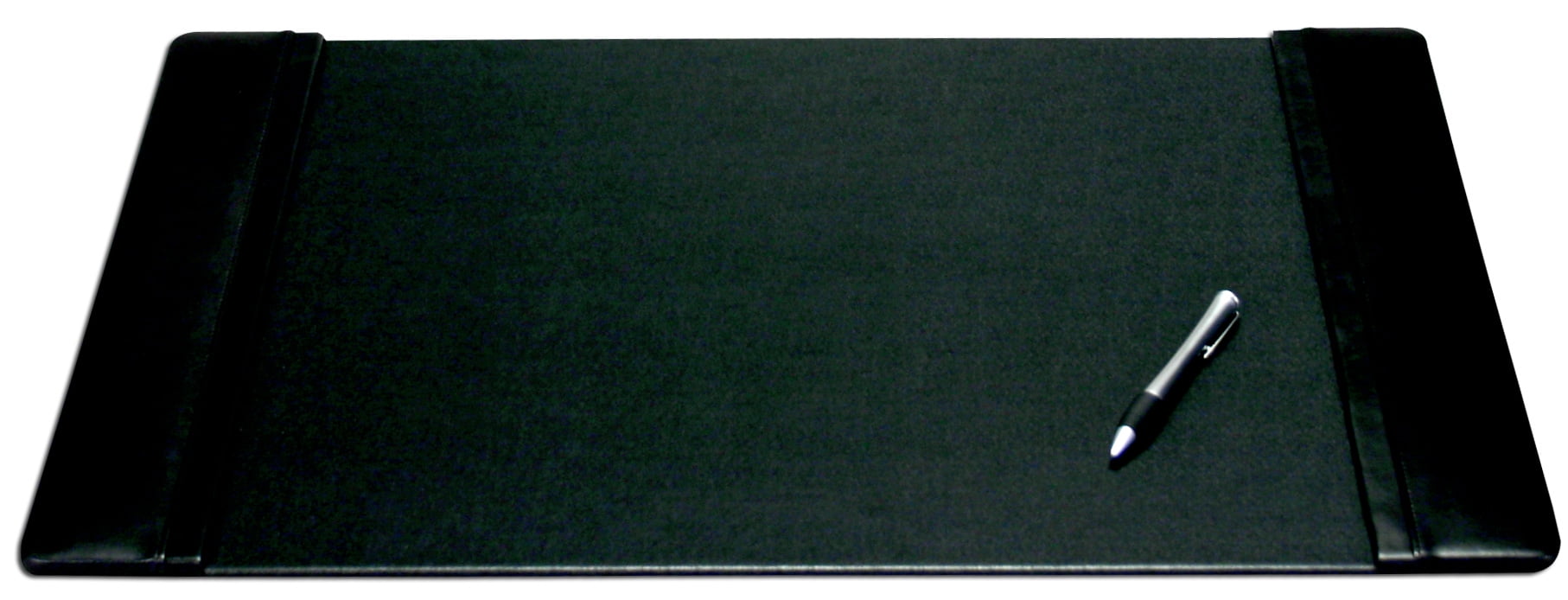 96.52 x 60.96 x 1.55 cm Dacasso Leather Side-Rail Desk Pad Black