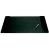 Black Leather 22 x 14 Side-Rail Desk Pad