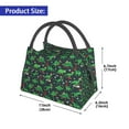 thumbnail image 2 of Fuzoiu Dino Christmas Party Print Portable Insulation Lunch Bag,Large Lunch Box,Container Reusable Leakproof Tote for Work, Travel, and Outdoor Activities, 2 of 6