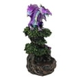 thumbnail image 5 of Metallic Purple Dragon On Greenman Tree Canopy Backflow Incense Cone Burner, 5 of 9