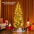 thumbnail image 2 of Gymax 6.5 FT Artificial Xmas Tree w/ 556 Branch Tips 200 LED Lights 9 Lighting Modes, 2 of 10