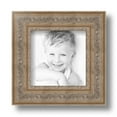 thumbnail image 2 of ArtToFrames 5" x 5" Ornate Silver with Bead Picture Frame, 5x5 inch Silver Wood Poster Frame (WOM-5076), 1 Pack, 2 of 7