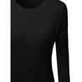 thumbnail image 3 of FashionOutfit Women's Sheepskin Effect Drop Shoulder Knit Sweater, 3 of 3