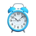 thumbnail image 3 of Under $5 dollars!Alarm Clocks for Bedrooms, Extra Louds Alarm Clock For Heavy Sleepers Electrics Louds Ringing Twin Bells Alarm Clock For BedroomBattery Vintage Table Clock Wake Up On Time, Blue, 3 of 7