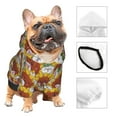 thumbnail image 3 of Honeii Cartoon Sunflowers Print Small Dog Hoodies Pet Hooded Sweatshirts Fall Winter Puppy Cat Sweaters Warm Clothes for Small Dogs Outfits Costume-XX-Large, 3 of 7