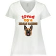 thumbnail image 3 of Inktastic Belgian Malinois Dog Gift Women's Plus Size V-Neck T-Shirt, 3 of 5