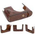 thumbnail image 3 of PU Leather Case Protective Half Body Cover Shell for Leica Q Cameracoffee, 3 of 4