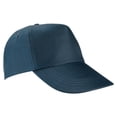 thumbnail image 1 of Gorra de algodón cinco gajos y broche velcro - Beziers azul marino Unitalla, 1 of 2