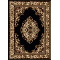 Vitaly Rafiqi Area Rug 1595 Black Italian Bordered 3' 3" x 4' 11" Rectangle