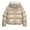 Beige Coat for Women, variant on jtjvou Women's Winter Cropped Puffer Jacket with Hood Waterproof Short Warm Quilted Jacket Puffy Coat Outerwear Brown L