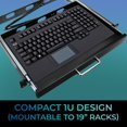 thumbnail image 2 of Adesso AKB-425UB - Teclado táctil USB Easytouch para montaje en rack, negro, 2 of 5