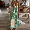 thumbnail image 2 of Vestidos de Verano de las Mujeres sin Mangas Estampados Colgantes, Estilo Casual Suelto para las Vacaciones, la Fiesta Y el Uso Diario de Primavera, 2 of 5