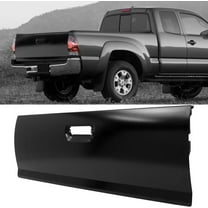 Matte Black Rear Tailgate Shell for Toyota Tacoma 2005 2006 2007 2008 2009 2010 2011 2012 2013 2014 2015 Models, Alloy Steel, W/O Holes for Lights, W/O Mounting Hardware