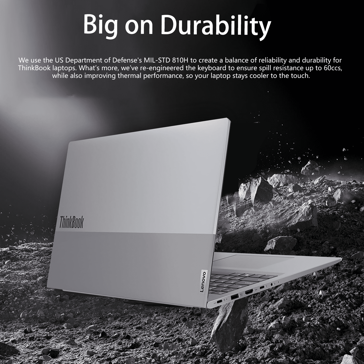 LENOVO ThinkBook 16" FHD+ Laptop, AMD Ryzen 5 7533HS, 16GB DDR5, 1TB SSD, Wi-Fi 6, Win 11 Pro