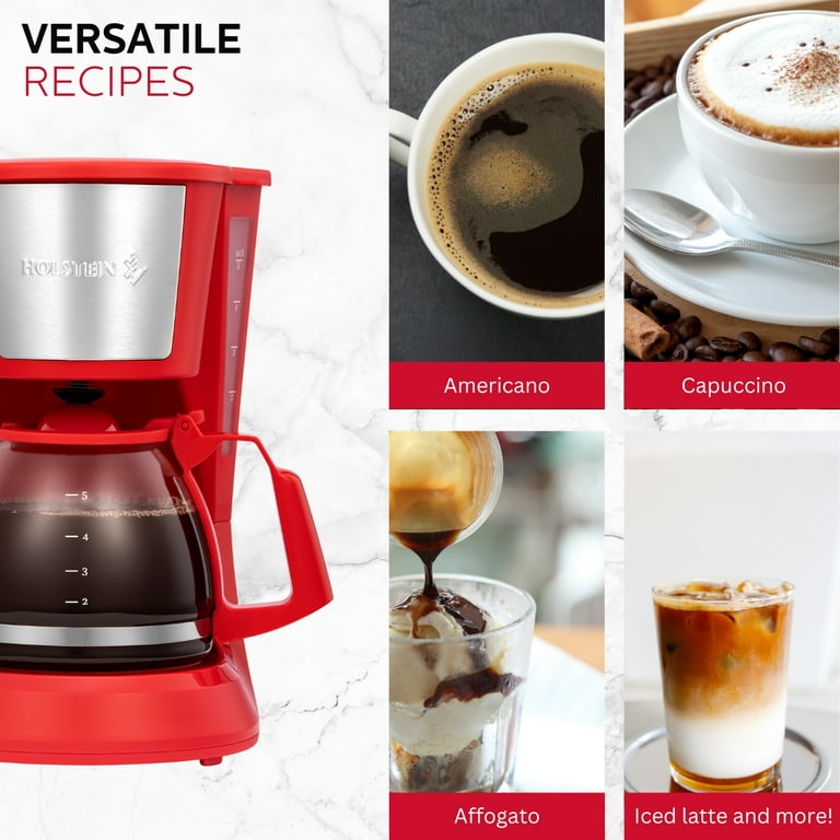5 cup red coffee maker hotsell