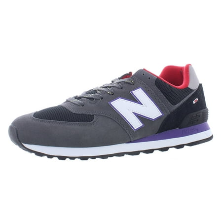 New Balance 574 Mens Shoes Size 10, Color: Grey/Purple/White