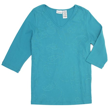 White Stag - Women's Plus Embroidered Paisley Tunic