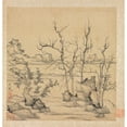 thumbnail image 3 of Chen Hongshou 20x21 Black Modern Framed Museum Art Print Titled - Landscape in the Style of Ni Zan (1598-1652), 3 of 5