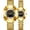 Gold Black, variant on Luxury Couple Watches for Men Women Stainless Steel Dress Quartz Watch Set Waterproof His and Hers Analog Wrist Watches with Diamond Dial, Date Display, Luminous Hands