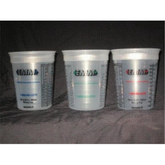 Colad Disposable Clear Solvent Resistant Paint Cups with Printed Mixing Ratios for Automotive Paint 300 Cups